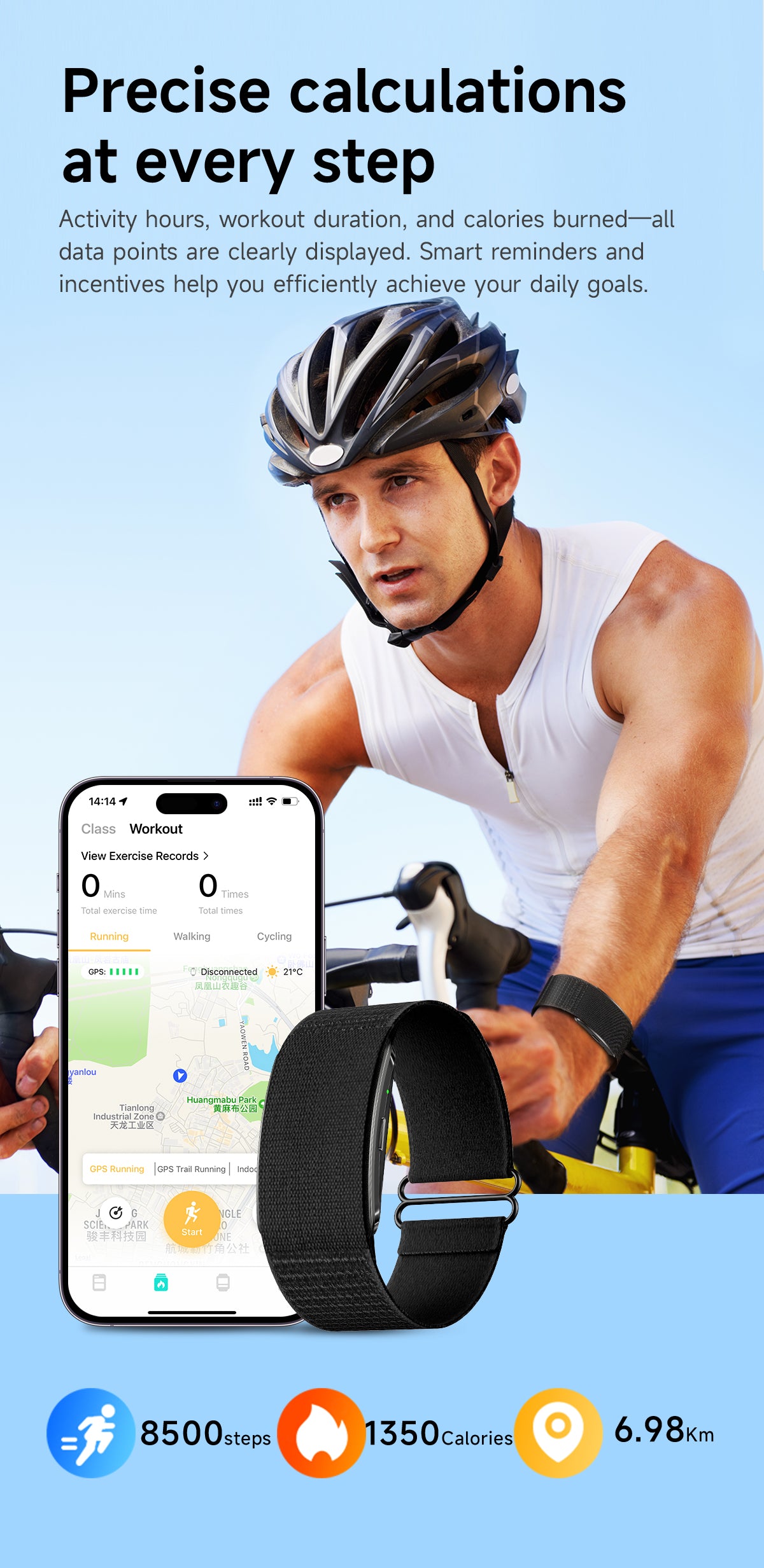 Soul Vibe Band G71 — Screenless Sensor Band