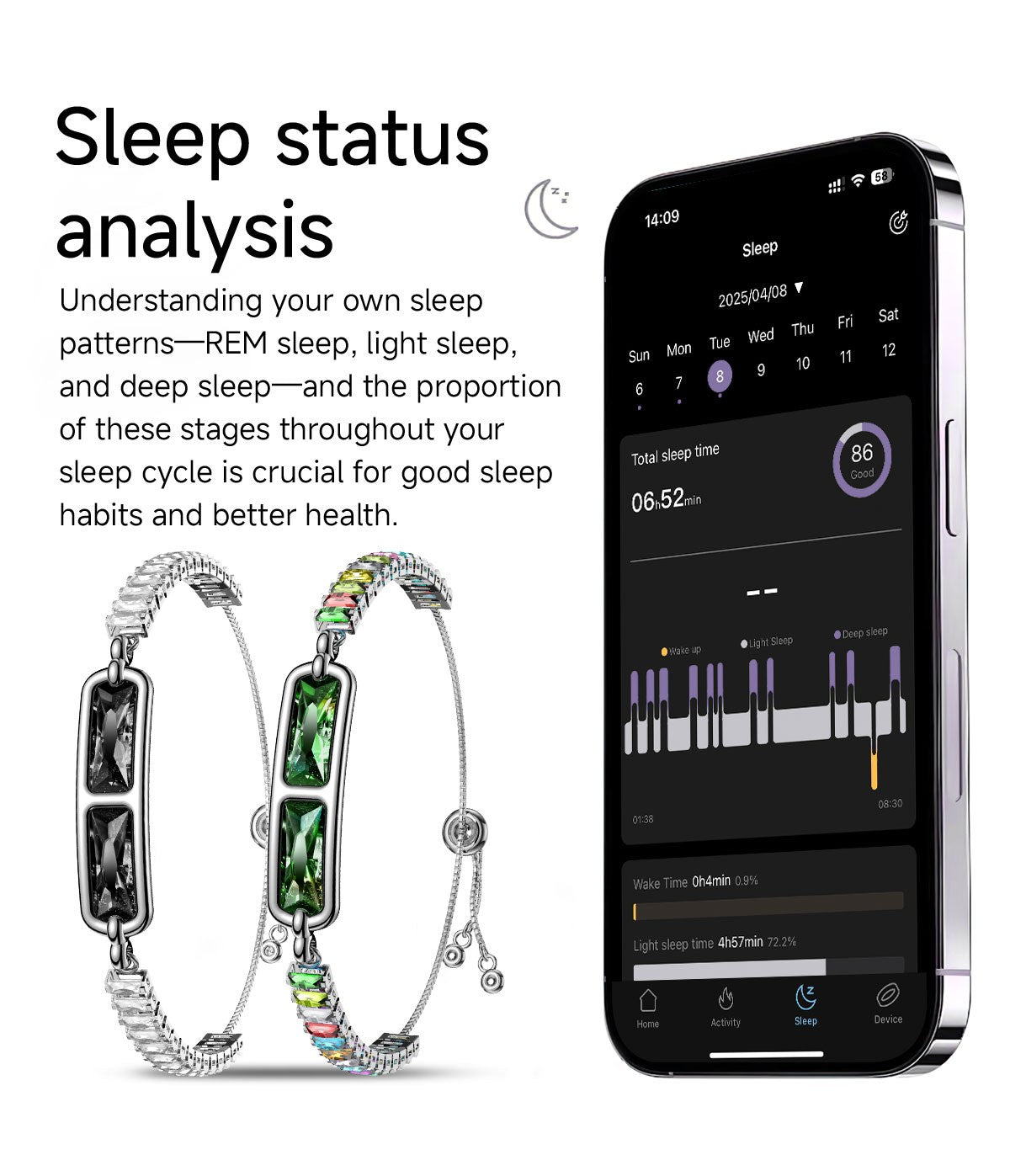 Soul Vibe BH3 Smart Gemstone Bracelet
