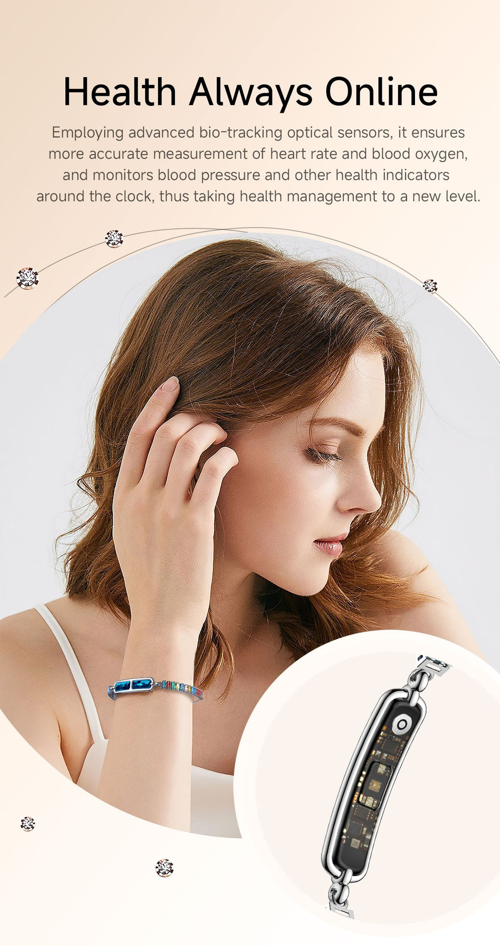 Soul Vibe BH3 Smart Gemstone Bracelet