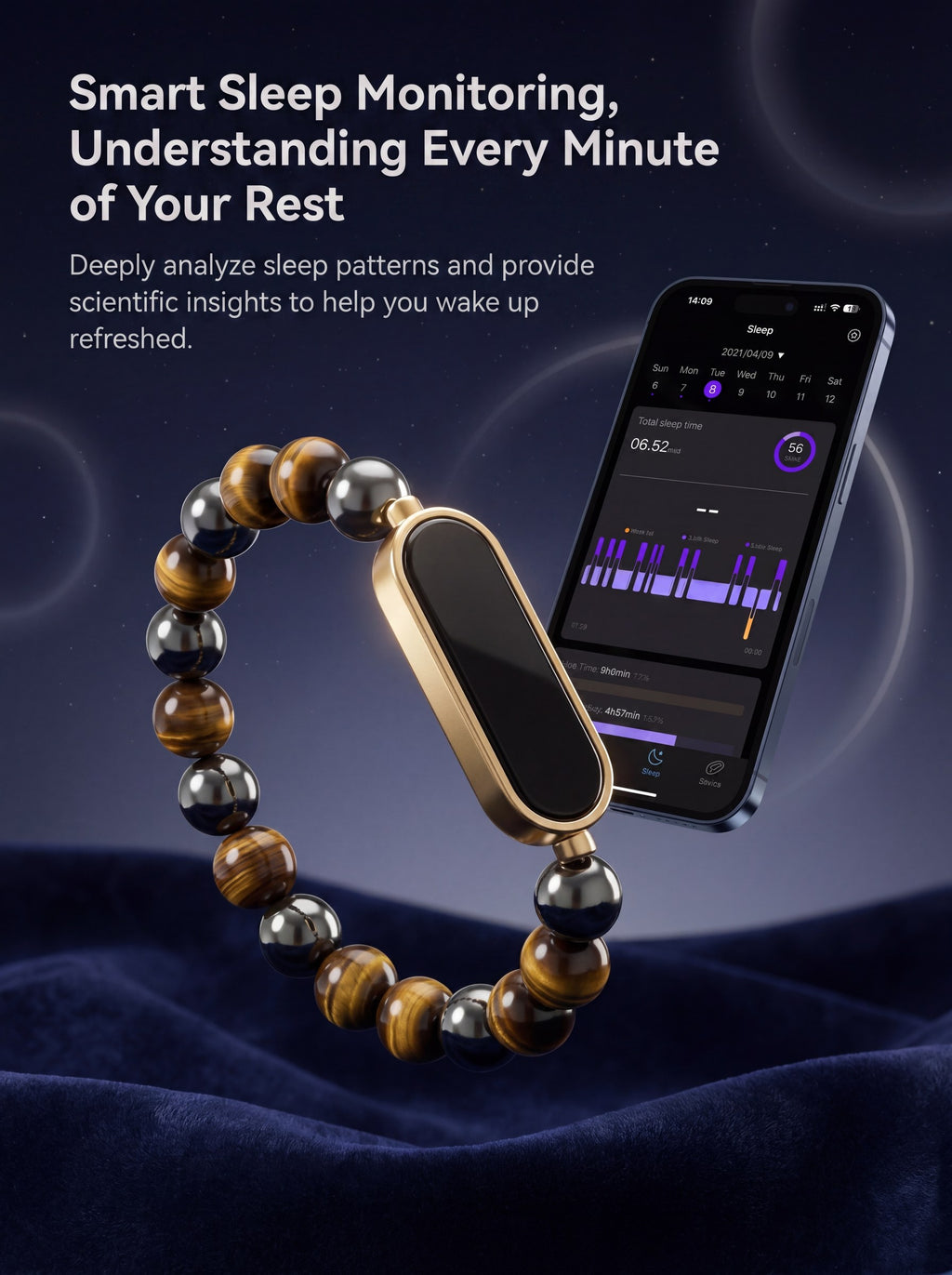 Soul Vibe BQ2 Smart Gemstone Bracelet
