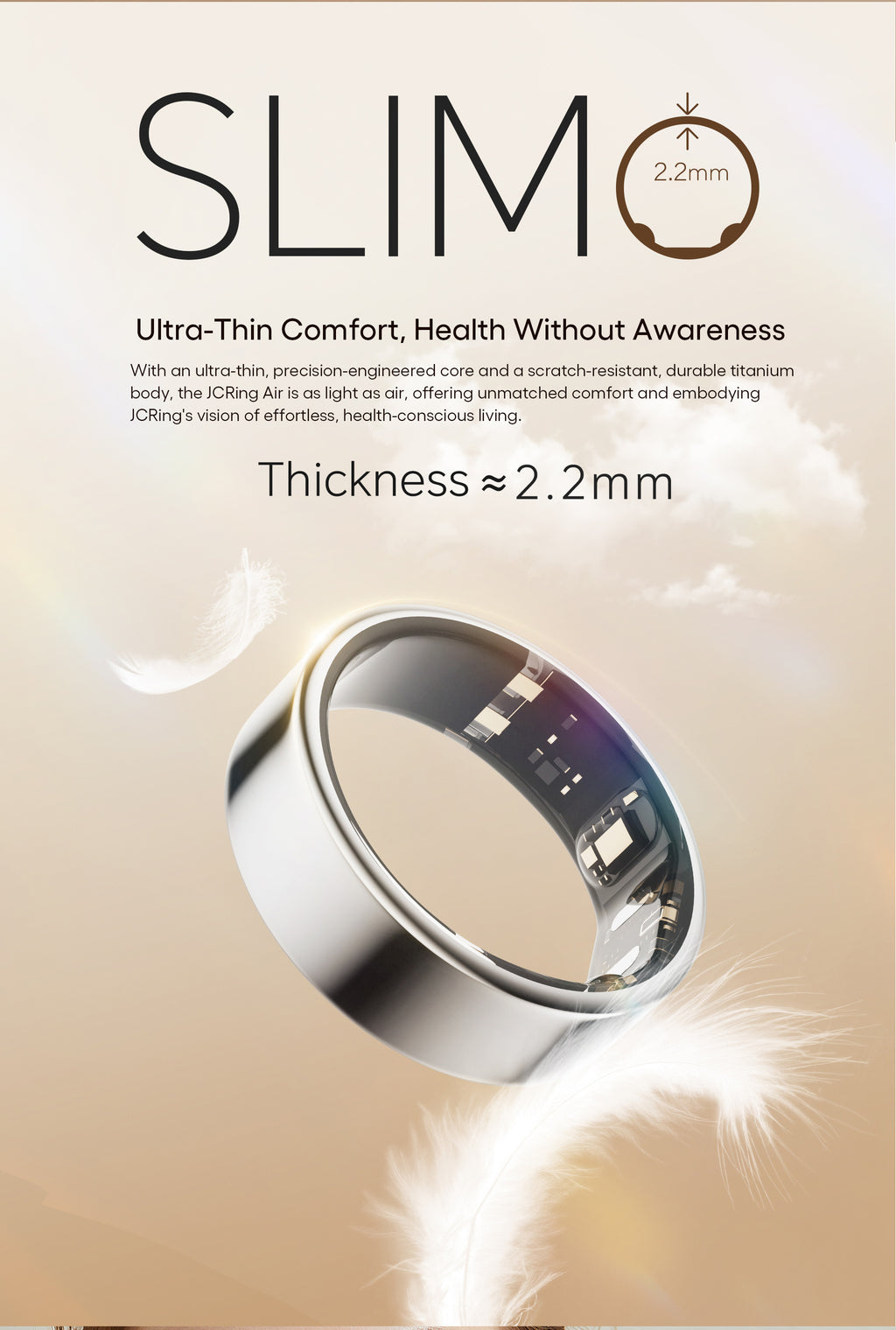 Soul Vibe Ring X6 — Titanium Smart Sensor Ring