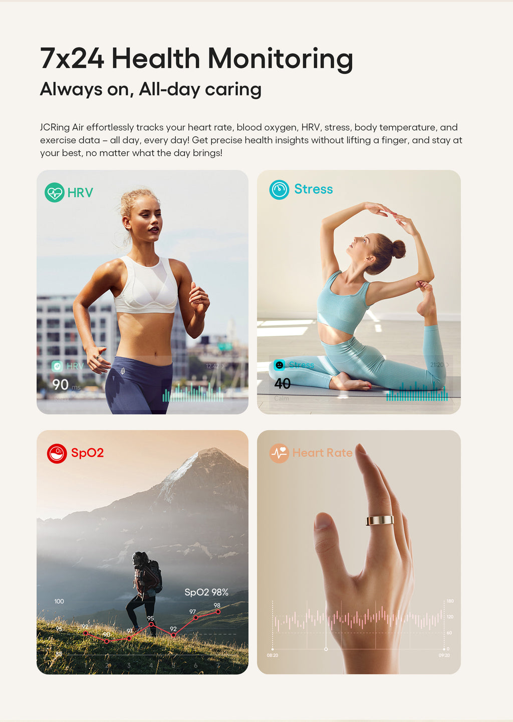 Soul Vibe Ring X6 — Titanium Smart Sensor Ring