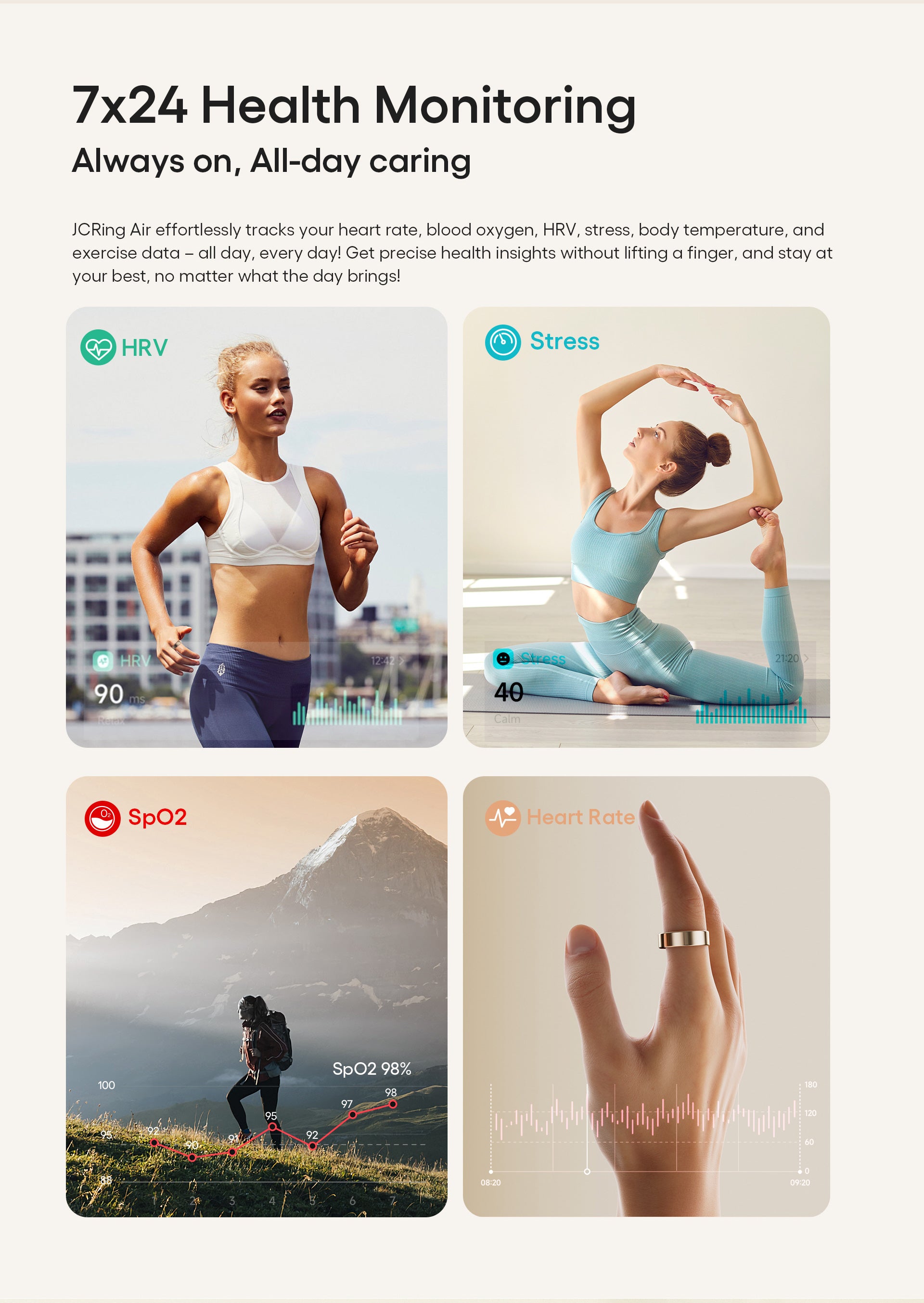 Soul Vibe Ring X6 — Titanium Smart Sensor Ring